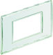Legrand Living Light Switch Frame Horizontal Installation in Transparent Color Transparent LND4803KR