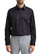 Selected Men's Shirt Long Sleeve Cotton Black