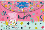 Diakakis Folder with Button for Paper A4 Multicolour Peppa Pig