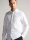 Ted Baker Men's Shirt Long Sleeve Linen White