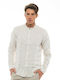 Long-sleeved Linen Shirt Beige