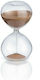 Parisis Decorative Office Hourglass Made of Glass 5.5x10x10cm in Brown Colour 16A107/60