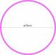 Reinhart Pink Rhythmic Gymnastics Hoop Ø70cm