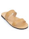 Men's Flat sandals Climatsakis thin fasses natural 218