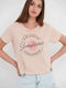 Funky Buddha Damen T-shirt Rosa