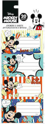 Diakakis Notebook Labels Mickey 20pcs