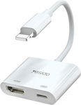 Yesido HM06 Converter Lightning male to HDMI / Lightning female White