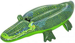 Bestway Crocodile Детска Надуваема Езда на за Басейн Крокодил с Дръжки Зелен 152см.