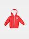 Kinder-Sweatshirt Strickjacke mit Kapuze Rote