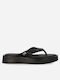 Women's Platform Flip Flops Black