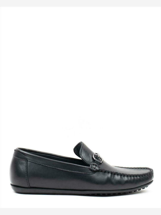 Vice Footwear Leder Herren Mokassins in Schwarz Farbe