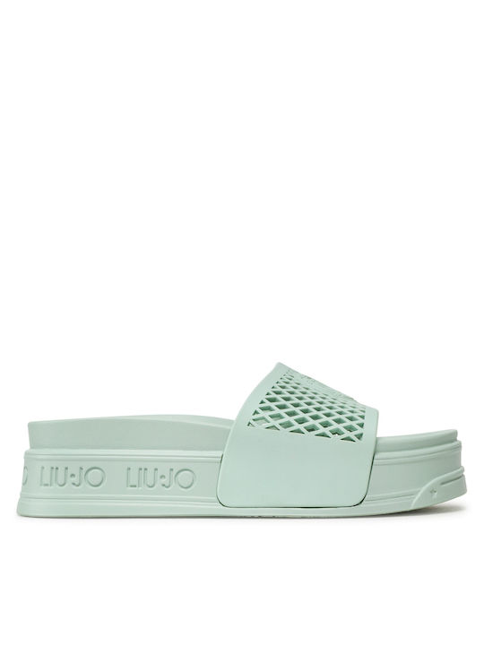 Liu Jo Cecy Women's Platform Slides Mint