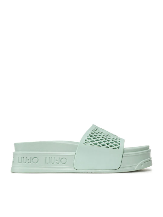 Liu Jo Cecy Women's Platform Slides Mint