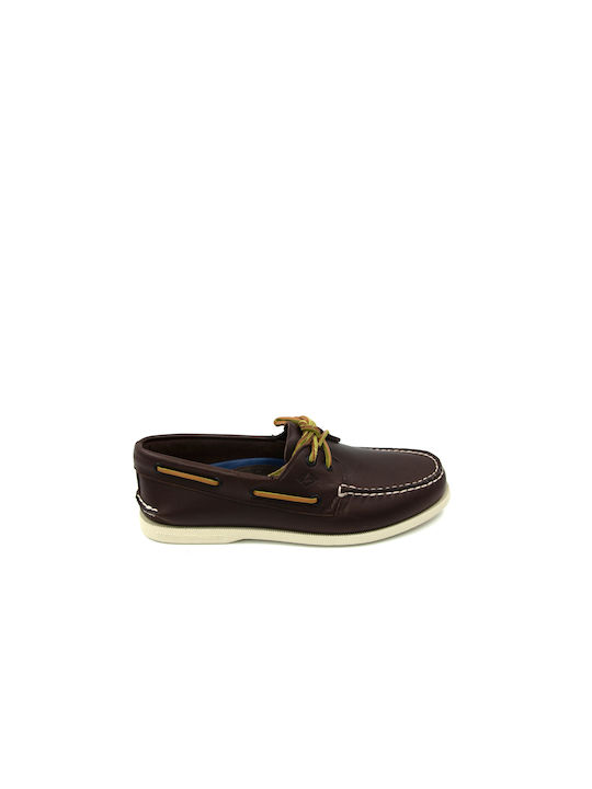 Sperry Top-Sider A/O 2-Eye Men's Leather Boat Shoes Brown