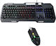 Jeqang JK-968 Οπτικό Σετ Gaming Πληκτρολόγιο με RGB φωτισμό & Ποντίκι (Αγγλικό US)