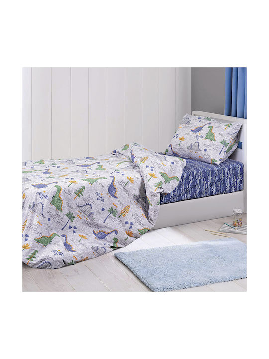Beauty Home Single Sheet Set Made of Cotton & Polyester Gray 170x240cm 6181SEMO 3 Pieces