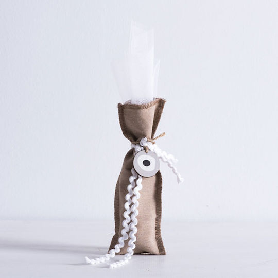 Taufgeschenke in Beutel Auge Beige aus Stoff