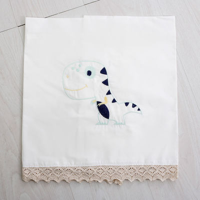 Bellissimo Baptism Towel Set Δεινόσαυρος Λευκό