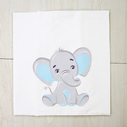 Bellissimo Baptism Towel Set Ελεφαντάκι Λευκό