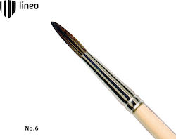 Lineo School Round Paint Brush No6