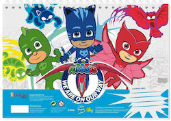 Διακάκης Μπλοκ Ζωγραφικής PJ Masks A4 21x29.7cm 30 Φύλλα (Διάφορα Σχέδια)
