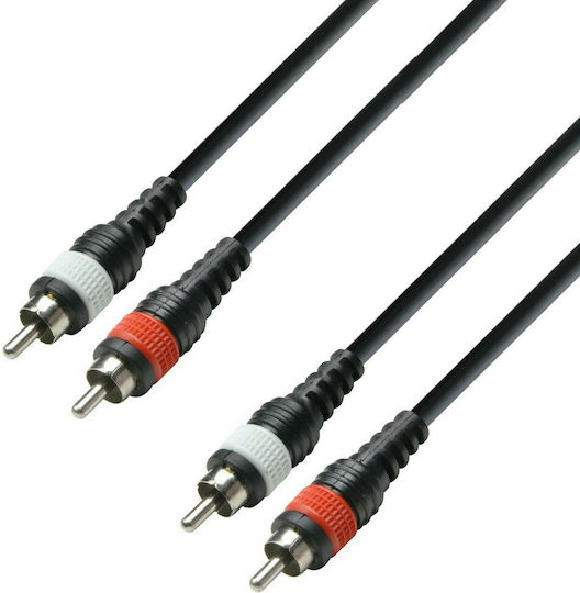 Adam Hall RCA-Kabel Männlich - RCA Männlich 3m K3TCC0300M