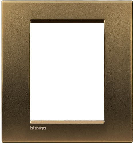 Legrand Living Light Switch Frame Vertical Installation in Bronze Color LNA4826BZ