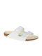 Birkenstock Arizona Birko-Flor Women's Flat Sandals In White Colour 1019061