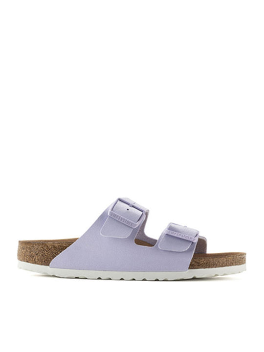 Birkenstock Arizona Vegan Birko-Flor Nubuck Σανδάλια Lavender Fog
