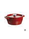 Pyrex Dutch Oven Round Cast Iron Red 6.3lt 1pcs