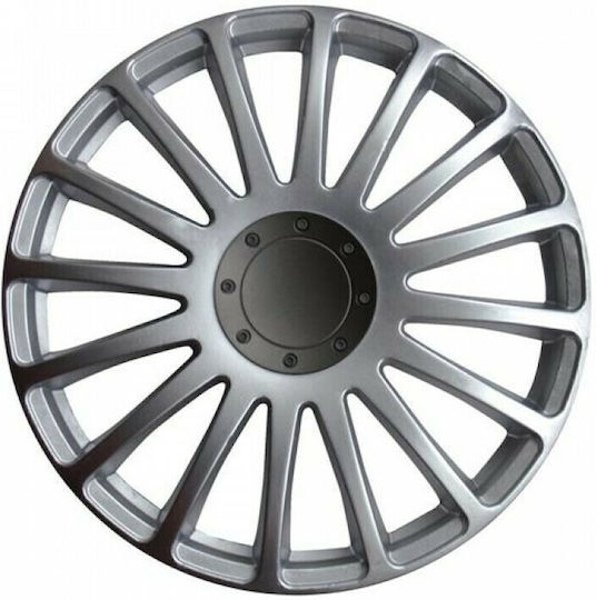 Simoni Racing Σετ Τάσια Αυτοκινήτου Grand Prix 4τμχ 14" Ασημί