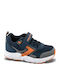 Παιδικά Sneakers με Σκρατς Navy Μπλε