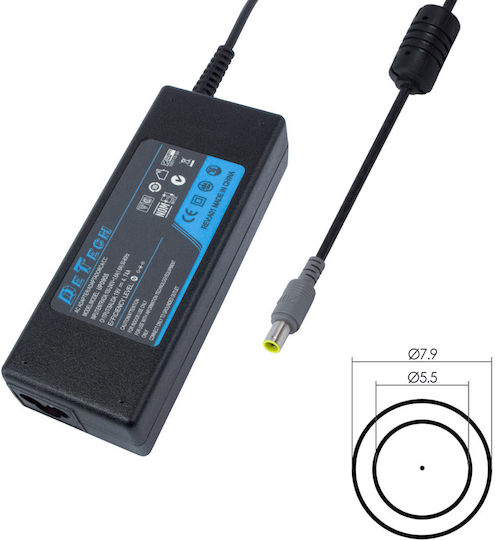 Φορτιστής Laptop 90W 20V 5A για IBM χωρίς Καλώδιο Τροφοδοσίας