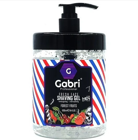 Gabri Energizing & Refresh Shaving Cool Gel Forest Fruits Gel Rasieren 1000ml