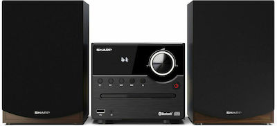 Sharp Ηχοσύστημα 45W με CD / Digitale Medien Player και Bluetooth Braun