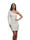 LikeMe Mini Evening Dress White