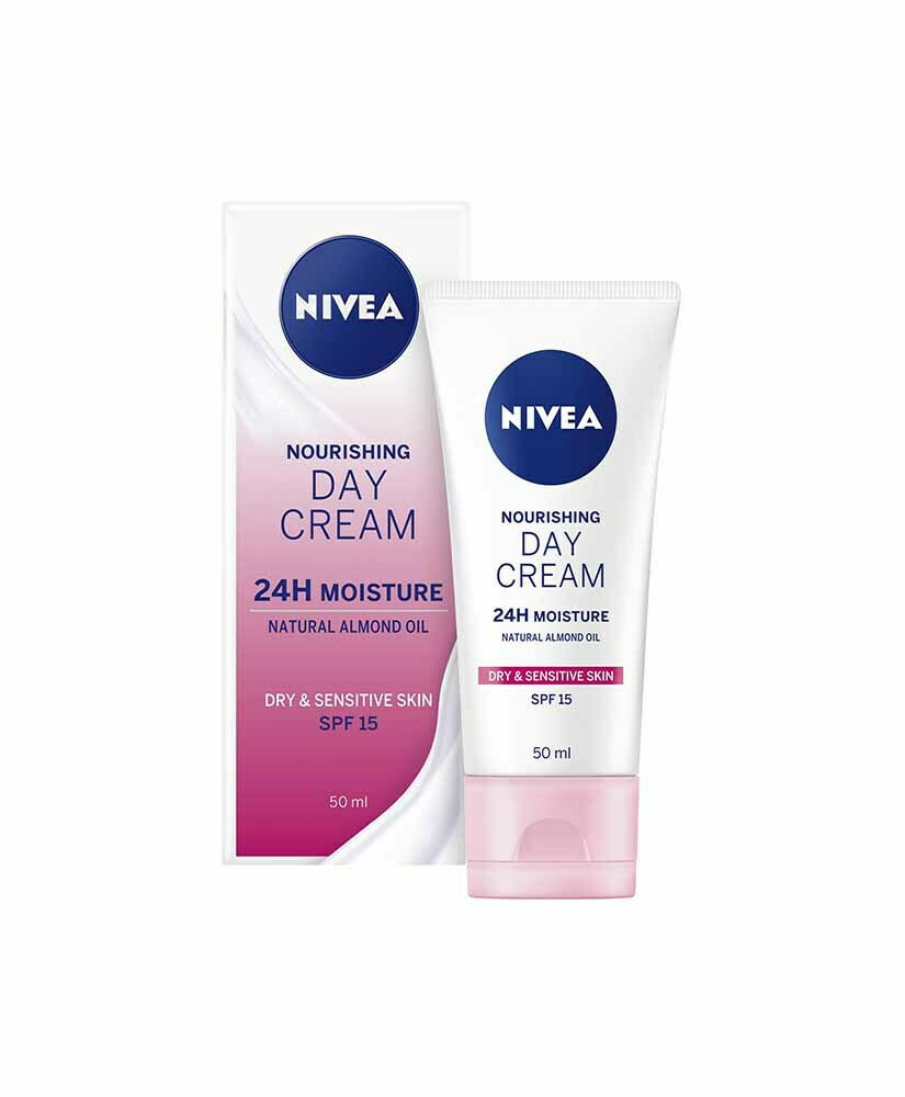 Nivea Moisturizing 24h Day Cream Suitable For Drysensitive Skin Nourishing 15spf 50ml Skroutzcy