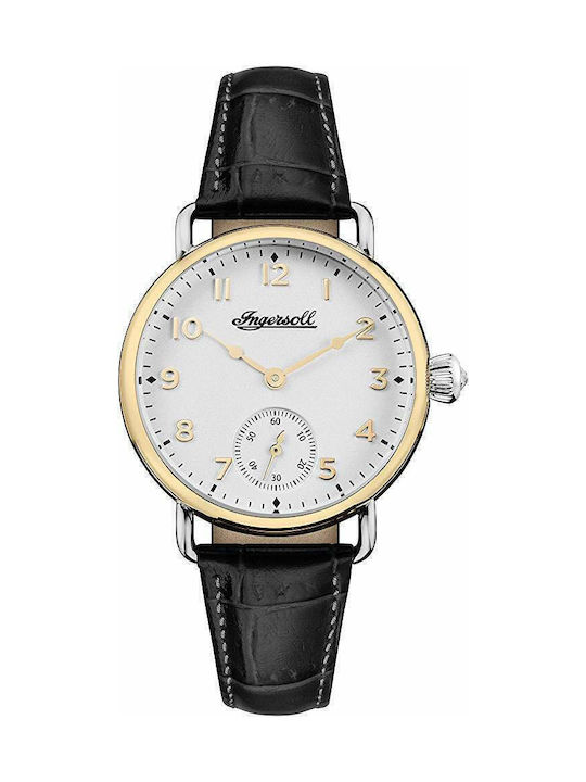 Ingersoll The Trenton Watch Battery with Black Leather Strap