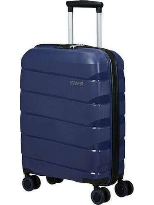 American Tourister Air Move Spinner Cabin Travel Suitcase Hard Blue with 4 Wheels Height 55cm 139254-1552