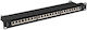 Lanberg Patch Panel for Rack 1U 19" with 24 cat7 Ports Black