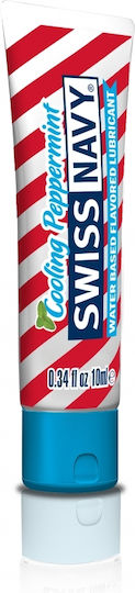 Swiss Navy Water Based Flavored Lubricant Λιπαντικό Cooling Peppermint 10ml