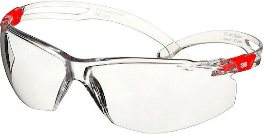 3M SecureFit 500 Safety Glasses for Protection with Transparent Lenses 1pcs
