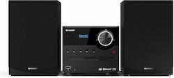 Sharp Ηχοσύστημα 2.0 XLB517 15-XLB517BK 45W με CD / Digital Media Player και Bluetooth Μαύρο