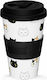 iDrink Cats Cană Plastic cu Capac Albă 435ml