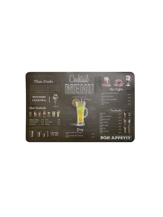 AGC Placemat Plastic Black 45x30cm 1pcs