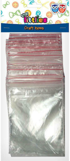 The Littlies Zipper Craft Item 50pcs in Transparent Color