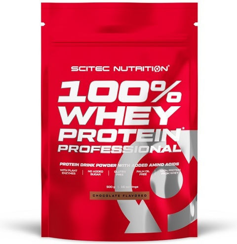 Scitec Nutrition 100% Whey Professional Protein Whey Gluten Free with Flavor Chocolate 500gr