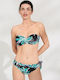 Set Bikini Floral Negru