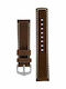 Hirsch Mariner Lederriemen Braun 24mm