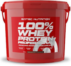 Scitec Nutrition 100% Whey Professional with Added Amino Acids Proteină din Zer Fără gluten cu Aromă de Ciocolată 5kg